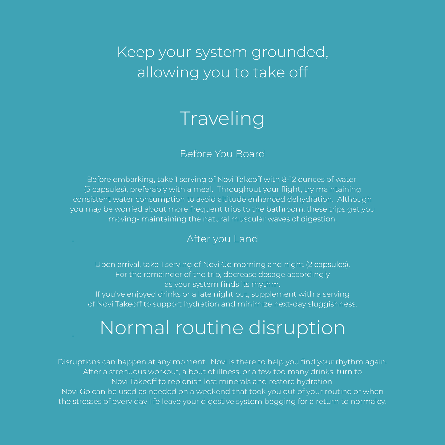 Novi 2-Step Travel Digestion Supplement